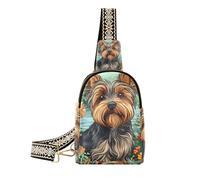 Sac banane anti-vol pour femme Motif Yorkshire Terrier, Dessin animé Yorkshire Terrier chiens, 1 size