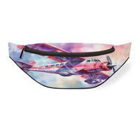 Sac banane aquarelle vieux avion pour hommes, femmes, enfants, filles, garçons, sac banane pour sport, randonnée, course à pied, couleur, M, Organiseur de sac