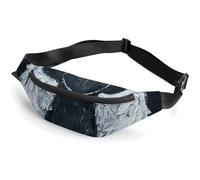 Sac banane avec ailes d'ange blanches avec sangle réglable, sac à bandoulière léger, sac banane mains libres pour la course à pied, la salle de sport