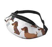 Sac banane avec bandoulière réglable pour homme et femme (I Love My Dog Teckels), Teckel I Love My Dog, Taille unique
