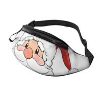 Sac banane avec bandoulière réglable pour homme et femme - Pour voyage, randonnée, course à pied, Joli Père Noël., Taille unique