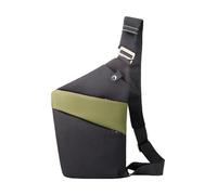 Sac banane avec ceinture réglable, léger et facile à transporter, rembourrage en maille respirante - pour les rendez-vous, les trajets en vélo, le shopping, les voyages, Droite, black with green
