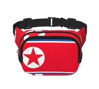 Sac banane avec drapeau coréen pour femme et homme, sac banane tendance pour voyage, randonnée, Noir , Taille unique