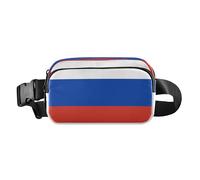 Sac banane avec drapeau de la Russie et de la Fédération de Russie pour homme et femme Grande capacité avec sangle réglable pour l'entraînement, la course à pied, la randonnée