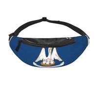 Sac banane avec drapeau de l'État de Louisiane - Sac banane pour voyage, course à pied, mains libres