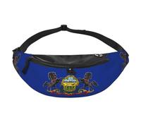 Sac banane avec drapeau de l'État de Pennsylvanie - Sac banane pour voyage, course à pied, mains libres