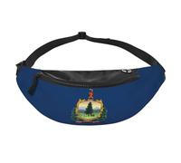 Sac banane avec drapeau de l'État du Vermont - Sac banane pour voyage, course à pied, mains libres