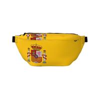 Sac banane avec drapeau espagnol - Grande capacité - Léger - Pour le sport en plein air, les voyages, le shopping