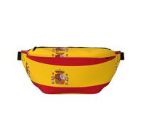 Sac banane avec drapeau espagnol pour la course à pied, sac banane étanche avec sangle réglable