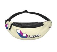 Sac banane avec drapeau Laval pour voyage, course à pied, mains libres | Polyester résistant. Sangle réglable. Poche pour téléphone. Idéal pour les voyages.