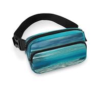 Sac banane avec fermeture éclair et sangle réglable - Vue sous-marine sur la plage tropicale