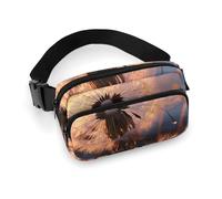 Sac banane avec fleur de pissenlit pour homme et femme - Sac banane réglable pour voyage, sport, randonnée, Style :, 20x13cm