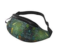 Sac banane avec impression de questions mathématiques, sac à bandoulière réglable pour voyage, marche, course, randonnée, cyclisme, noir, taille unique, Noir , Taille unique