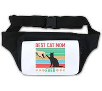 Sac banane avec inscription « Best Cat Mom Ever » - Blanc