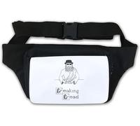 Sac banane avec inscription Breaking Bread Funny Parody Pencil Sketch - Blanc