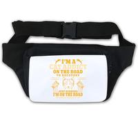 Sac banane avec inscription « I AM Cat Addict On The Road to Recovery Just Kidding » - Blanc