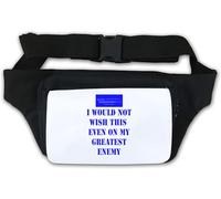 Sac banane avec inscription « I would not wish this on » Blanc