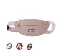 Sac banane avec lettre pour femmes et filles - Bandoulière réglable - Petit sac de poitrine, Lot de 2 badges pour sangle de sac Rose, M, Western