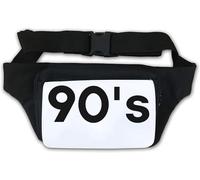 Sac banane avec logo noir des années 90, blanc