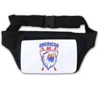 Sac banane avec motif aigle chauve américain AF blanc