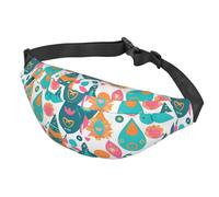 Sac banane avec motif bouledogue anglais pour homme et femme, sac banane imperméable avec ceinture réglable, sac à bandoulière décontracté, sac banane de voyage pour le sport, la course à pied, le