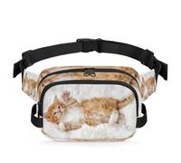 Sac banane avec motif chat amusant pour femmes, hommes, filles, garçons, enfants, pour la course à pied, le sport, la randonnée, couleur, XL, Organiseur de sac