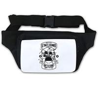 Sac banane avec motif crâne « Bring The Beat Born to Be Drummer » - Blanc