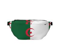 Sac banane avec motif drapeau de l'Algérie pour la course à pied, sac banane étanche avec sangle réglable