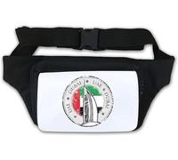 Sac banane avec motif drapeau des gratte-ciel de Dubaï des Émirats arabes unis Blanc