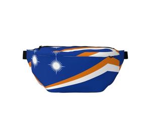 Sac banane avec motif drapeau des îles Marshall - Sans rebond - Pour la salle de sport - Étanche - Avec sangle réglable