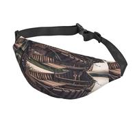 Sac banane avec motif pastèque aquarelle pour homme et femme, sac banane imperméable avec ceinture réglable, sac à bandoulière décontracté, sac banane de voyage pour le sport, la course à pied, le