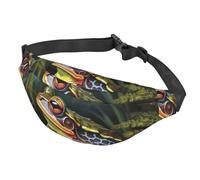 Sac banane avec motif pastèque aquarelle pour homme et femme, sac banane imperméable avec ceinture réglable, sac à bandoulière décontracté, sac banane de voyage pour le sport, la course à pied, le