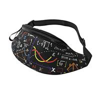 Sac banane avec motif pieuvre pour promener le chien, la course, la randonnée, le camping, Formule mathématique., Taille unique