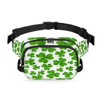 Sac banane avec motif trèfle porte-bonheur pour femmes, hommes, filles, garçons, enfants, pour la course à pied, le sport, la randonnée, couleur, XL, Organiseur de sac