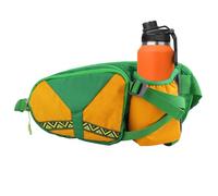 Sac banane avec porte-bouteille d'eau, ceinture pour bouteille d'eau courante - Ceinture réglable avec poches zippées,Sac banane d'hydratation, pochette de hanche compacte et légère avec zone de range
