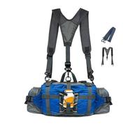 Sac banane avec porte-bouteille d'eau, sac banane avec porte-bouteille | Sac de randonnée étanche - Sac à bandoulière de chasse pour randonnée, randonnée, course, jogging, camping, sky blue75