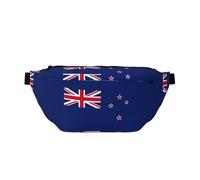 Sac banane avec sangle réglable et imprimé drapeau de la Nouvelle-Zélande pour voyage, course à pied, randonnée