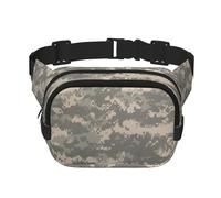 Sac banane avec sangle réglable Motif camouflage numérique, noir, One Size