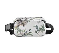 Sac banane avec sangle réglable, pour homme et femme, motif loup féroce, blanc, grande capacité, portefeuille de voyage pour le shopping, le sport, le travail, 17, 1 Size