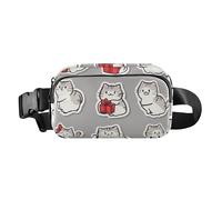 Sac banane avec sangle réglable pour homme et femme - Pour la Toussaint - Chats bohèmes - Or rose - Grande capacité - Portefeuille de voyage pour le shopping, le sport, le travail, 09, 1 Size