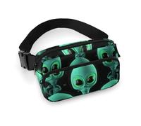 Sac banane avec sangle réglable pour la vie quotidienne, style sac banane imprimé extraterrestres pour femme - 20 x 13 cm, Style :, 20x13cm, Sacs banane