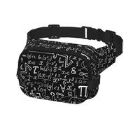 Sac banane avec sangle réglable pour voyage, marche, course, randonnée, cyclisme, sciences mathématiques, monde mathématique