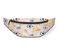 Sac banane avec trophée de football marbré pour femmes, hommes, filles, garçons, enfants, sac banane pour voyage, sport, course à pied, couleur, M