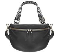 Sac Banane Bandoulière Motif Géometrique Gallantry Noir Noir