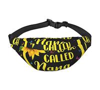 Sac banane Blessed to Be Called Sunflower&** Grande taille avec 3 poches zippées. Vous pouvez transporter toutes les tailles de téléphones portables pour l'exercice en plein air., multicolore, Taille