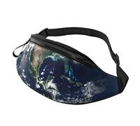 Sac banane bleu marbré pour homme et femme, sac banane tendance, sac à bandoulière réglable, sac banane partout