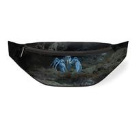 Sac banane bleu océan pour femmes, hommes, enfants, filles, garçons, sac banane pour voyage, sport, course à pied, couleur, M, Organiseur de sac
