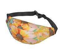 Sac banane bohème mandala coloré à fleurs pour homme et femme, sac banane imperméable avec ceinture réglable, sac à bandoulière décontracté, sac banane de voyage pour le sport, la course à pied, le