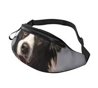 Sac banane Border Collie pour homme et femme - Sac banane imperméable pour le sport en plein air