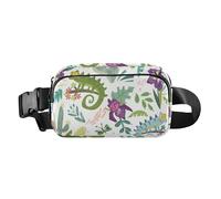 Sac banane caméléon mignon dessin animé enfants coloré tendance sac banane pour femmes hommes résistant à l'eau sac banane sac banane sac banane sac avec sangle réglable pour voyage, course à pied